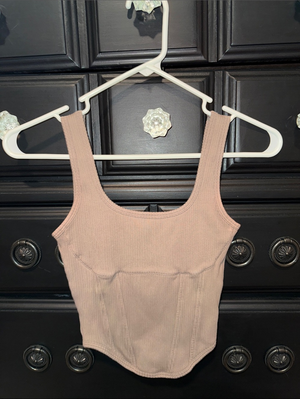 Women's Ribbed Tank Top - Blush Pink